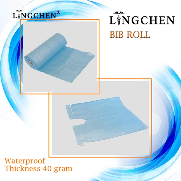 Hot!!! New Waterproof Medical equipment Disposable Dental Bib