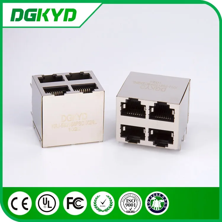 DGKYD59212288GWA1DY1E щит стек двойная колода 2x2 четыре порта rj 45 разъем