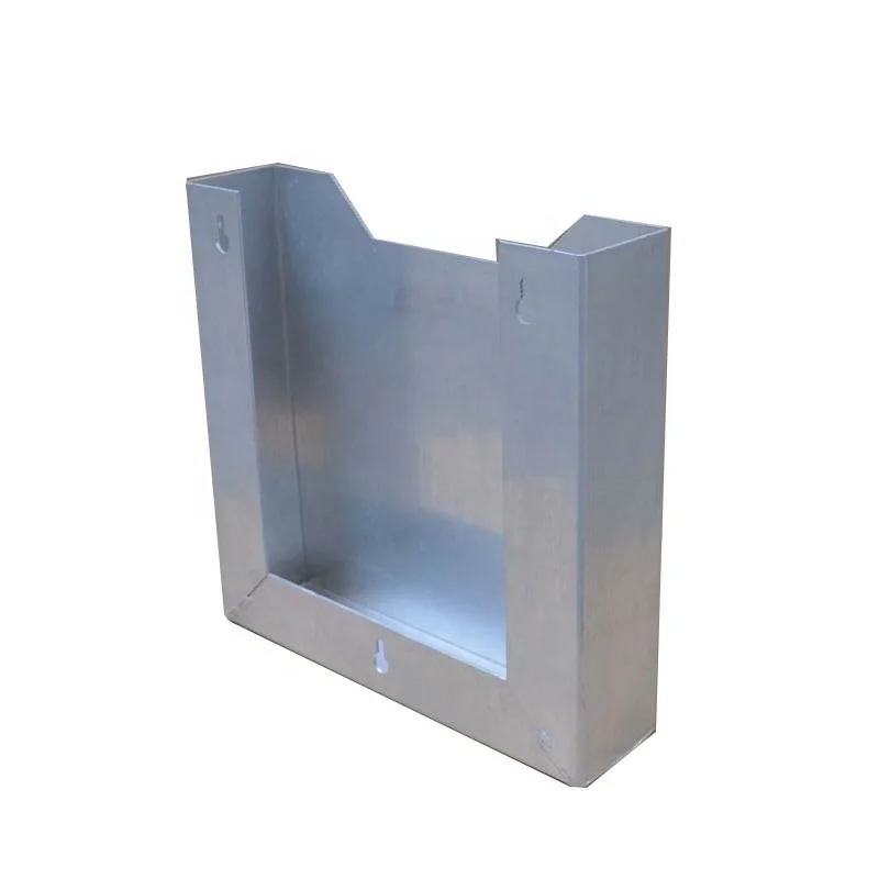 High Quality OEM Customized Stamping And Bending Aluminum Metal Wall Mount Magazine Holder