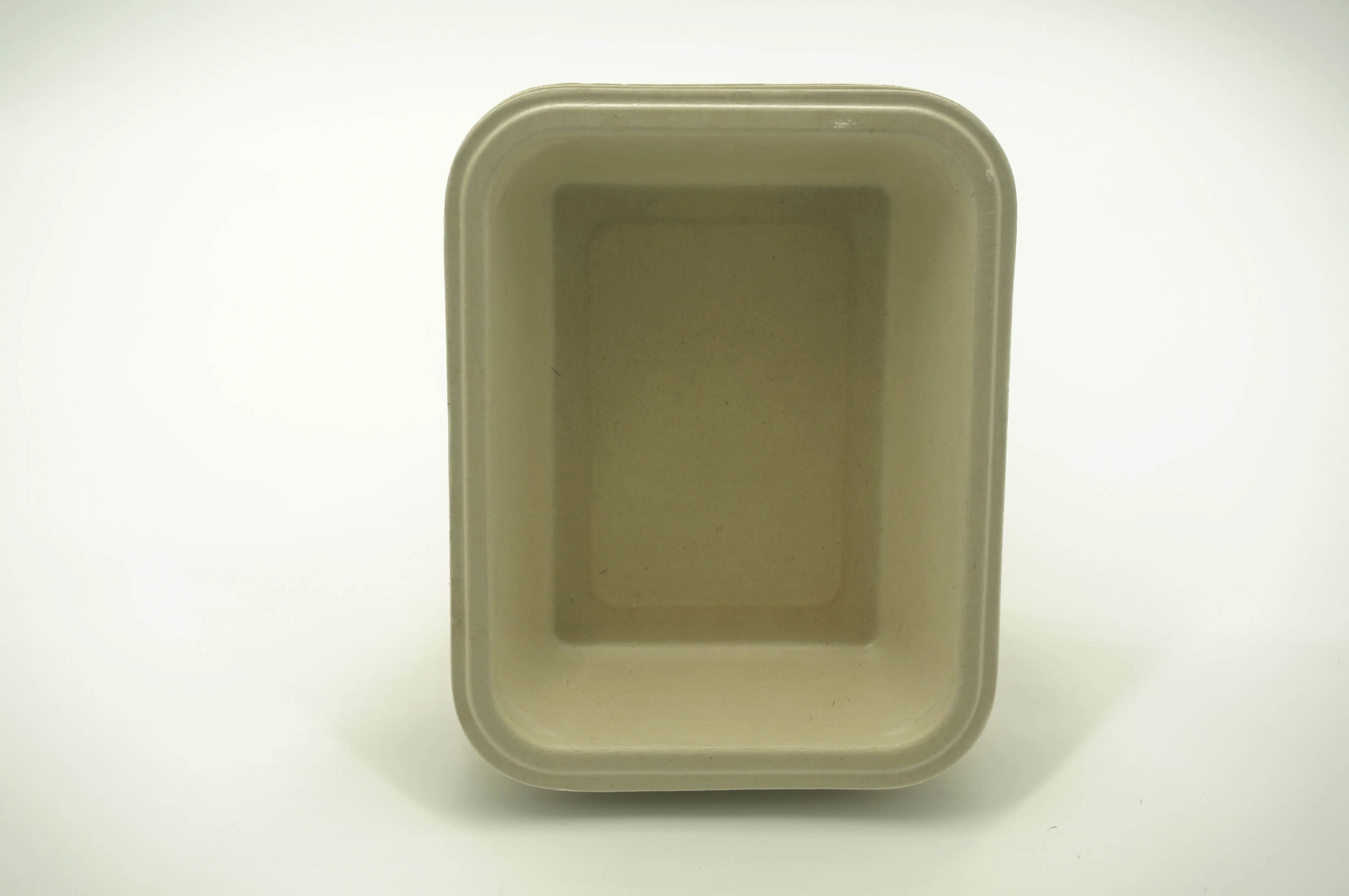 Ecofriendly PLA/PBAT filmed pulp tray for India curry /soup /water/Juicy food