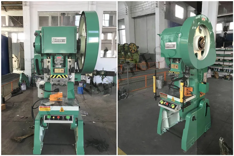 J23 small 16 ton plate manual mechanical power press, metal sheet steel hole stamping machine