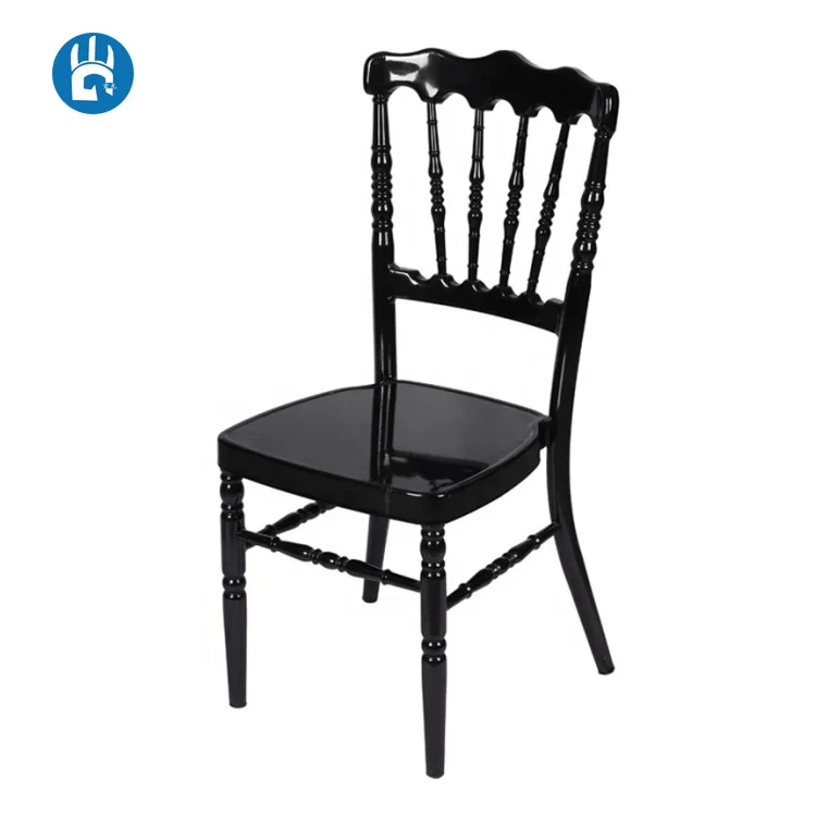 Restaurant wedding stacking transparent clear acrylic chiavari chair with white removable cushion