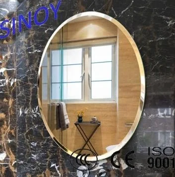 Modern Wall Mirror Deco Mirror Unframed with Beveled Edge/polished Decorative Art Glass Wooden Crate Support Customer Size SINOY