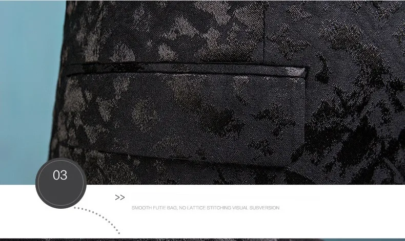 WB162 (Блейзер + брюки + жилет) Модный мужской костюм блестящие узоры Роскошная повседневная мужская сценическая одежда винтажные мужские костюмы для свадьбы жениха