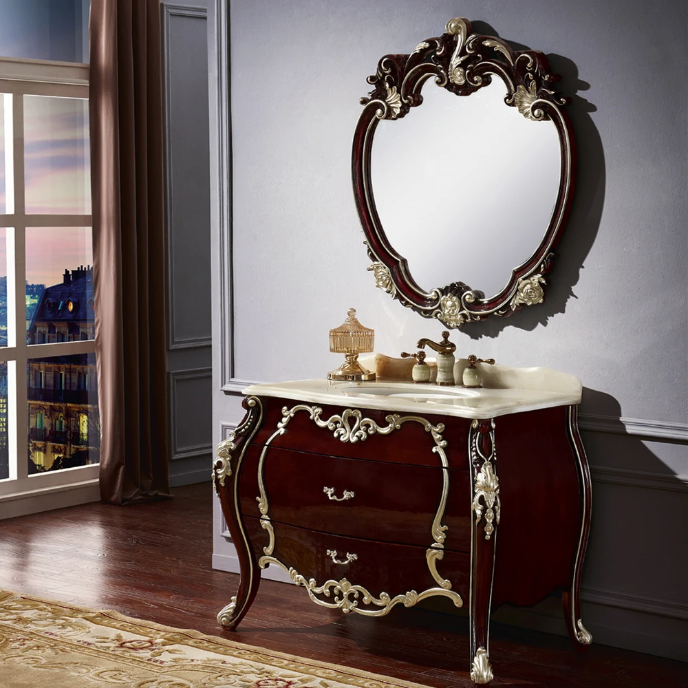 Мебель для спальни из массива дерева Роскошная Европейская кровать большого размера