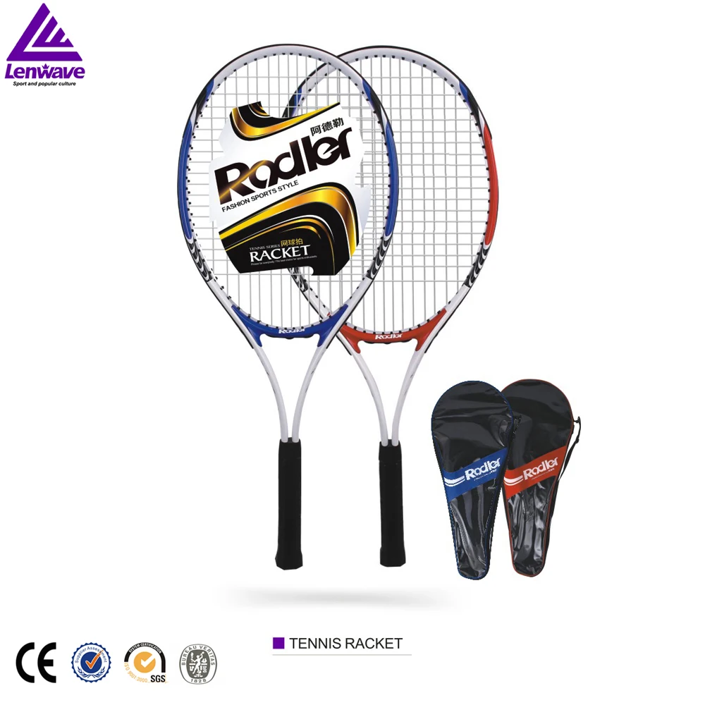 Factory custom provided tennis racket,Adult 27inch light weight 1/2palyers one-pcs tennis racquets sets with 1 tennis bag