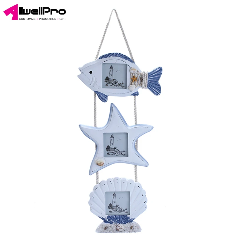 
Promotion Beautiful Wall Hanging Mediterranean Wooden Picture Photo Frame 