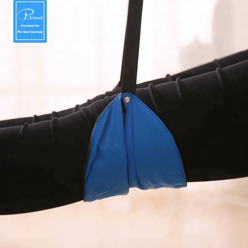 P.travel Car Seat Airplane Chair Desk Adjustable Universal Folding Footrest Foot Rest Hammock Nylon + Fleece + Silk Floss