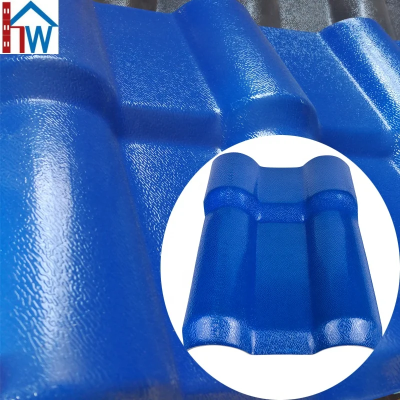 Factory outlet Spanish style plastic roof tile / pvc plastic roof tile / asa synthetic resin roof tile