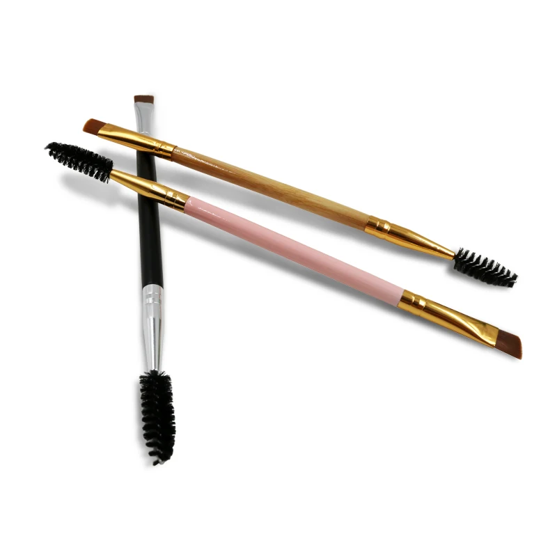 
New Arrivals Single Duo Eyebrow Brushes and Comb Eyebrow Brush Private Label 