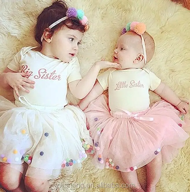 Infinity Baby Girls TUTU skirt Multi-Layer Tulle Balls Pom Pom Dress for Toddler Girls