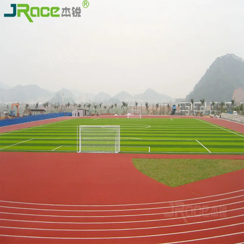 Wear-resisting Plastic Racetrack Sports Flooring Rubber Running Tracks Material For Sports Field