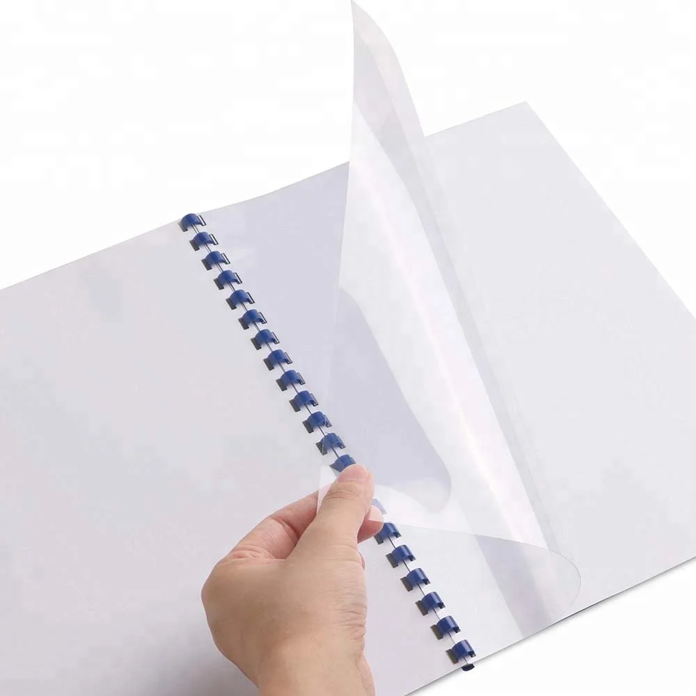 A4 Size hard and clear plastic sheet pvc binding cover
