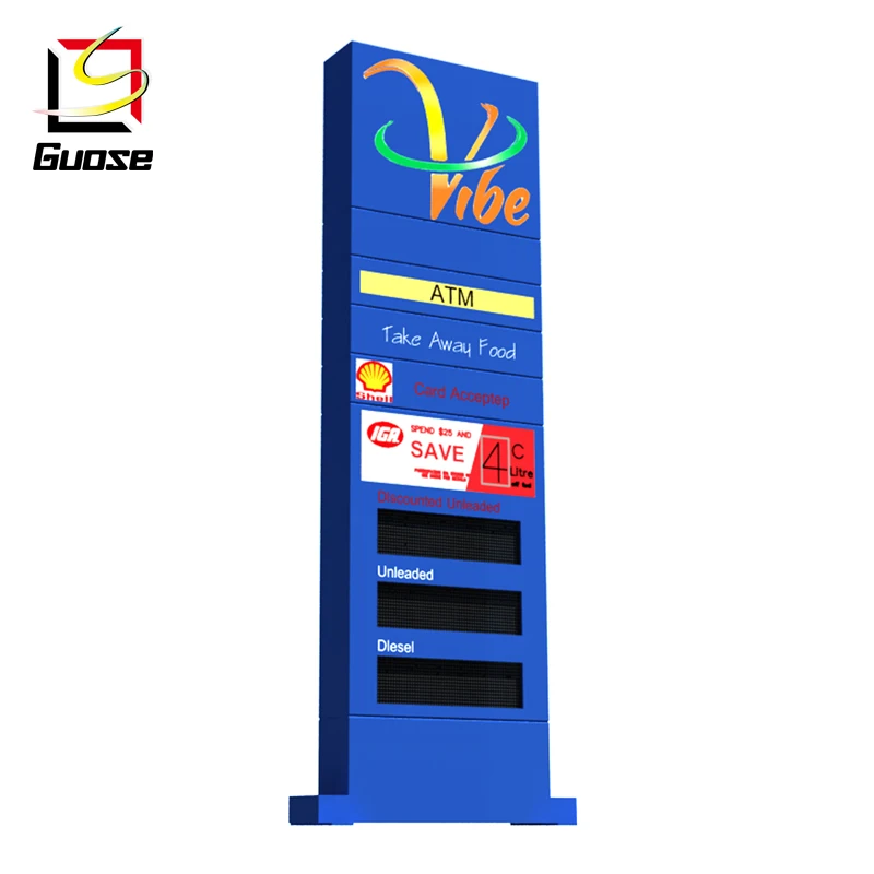 solar powered exit signs led gas price service station equipment