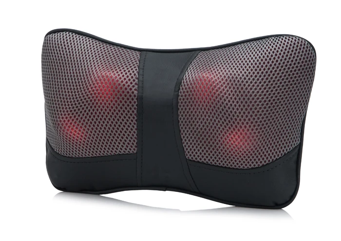 Электрический разминающий массажер для тела, Офисная массажная подушка шиацу с подушкой для массажа спины с подогревом
