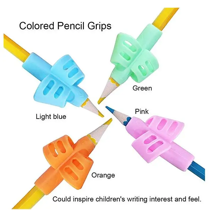 Hollow Ventilation Colorful Children Pen Writing Aid Gel Pencil Grips
