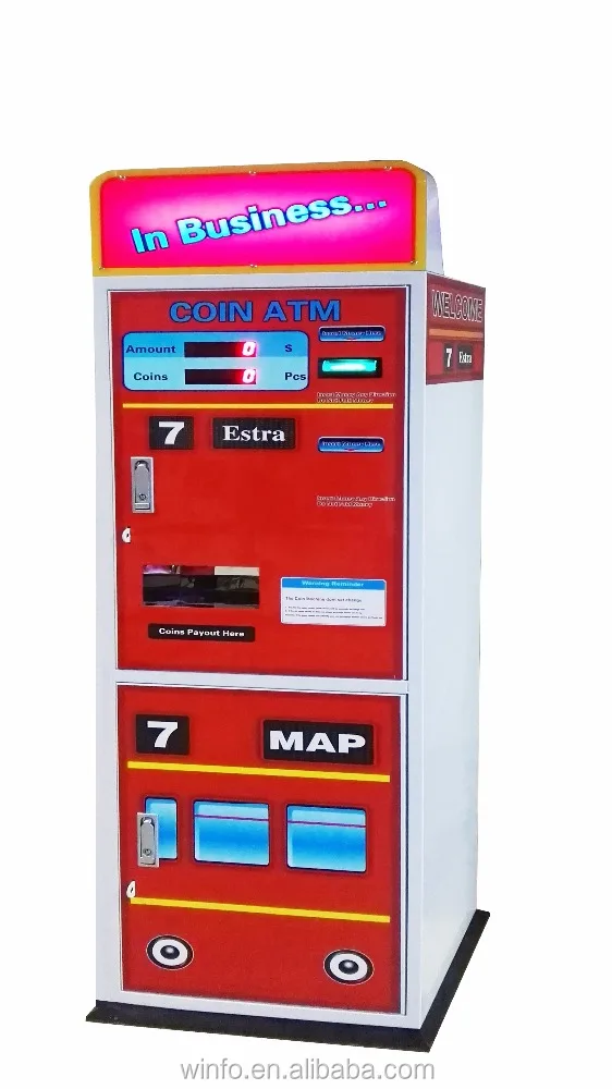 token changer for claw machine car racing machine and simulation machine etc