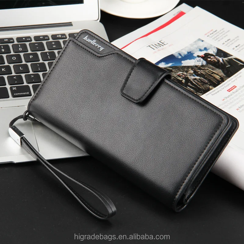 China fashion fine human pu leather mens wallet