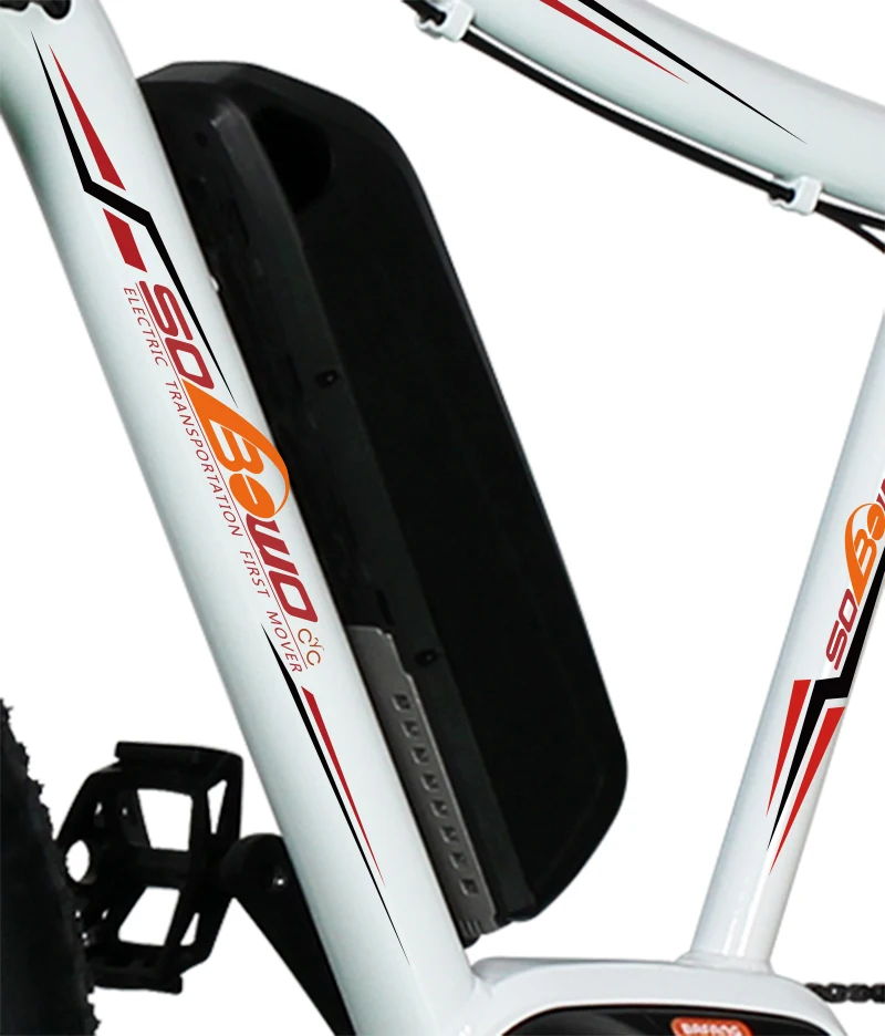 Wide framed Electric Fat Bike moped slim tired mountain bikes