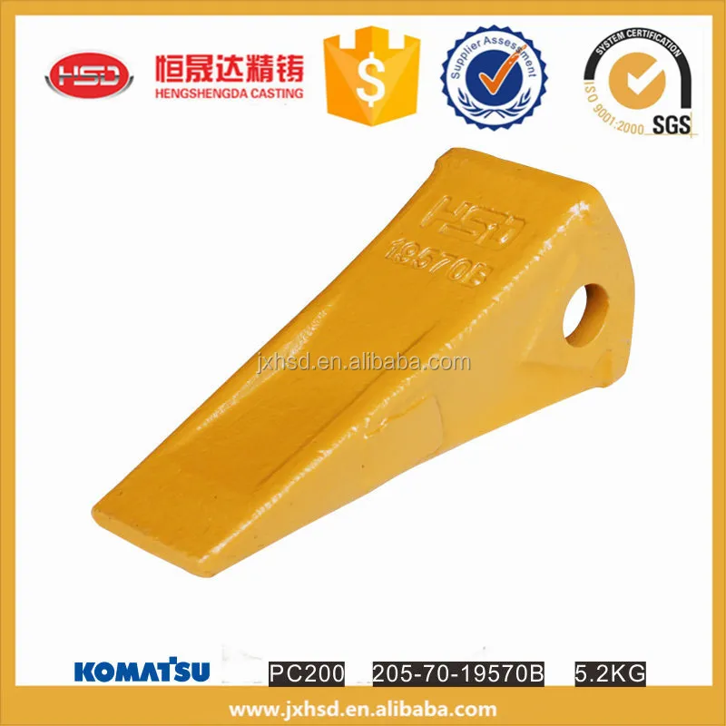 PC200 excavator bucket spare parts rock teeth 19570