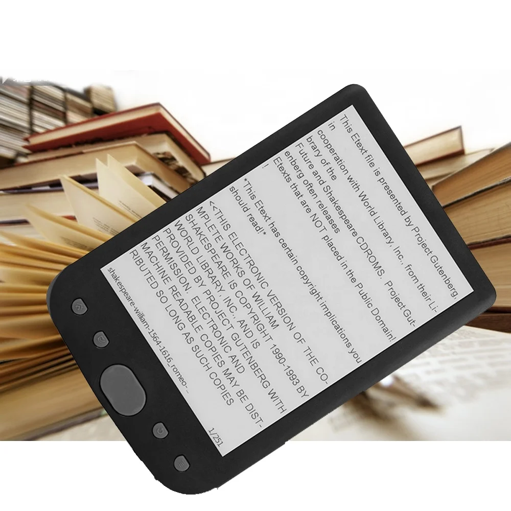 Fashion Easy 6inch High Resolution 600*800 Boox E Reader Ebook Reader