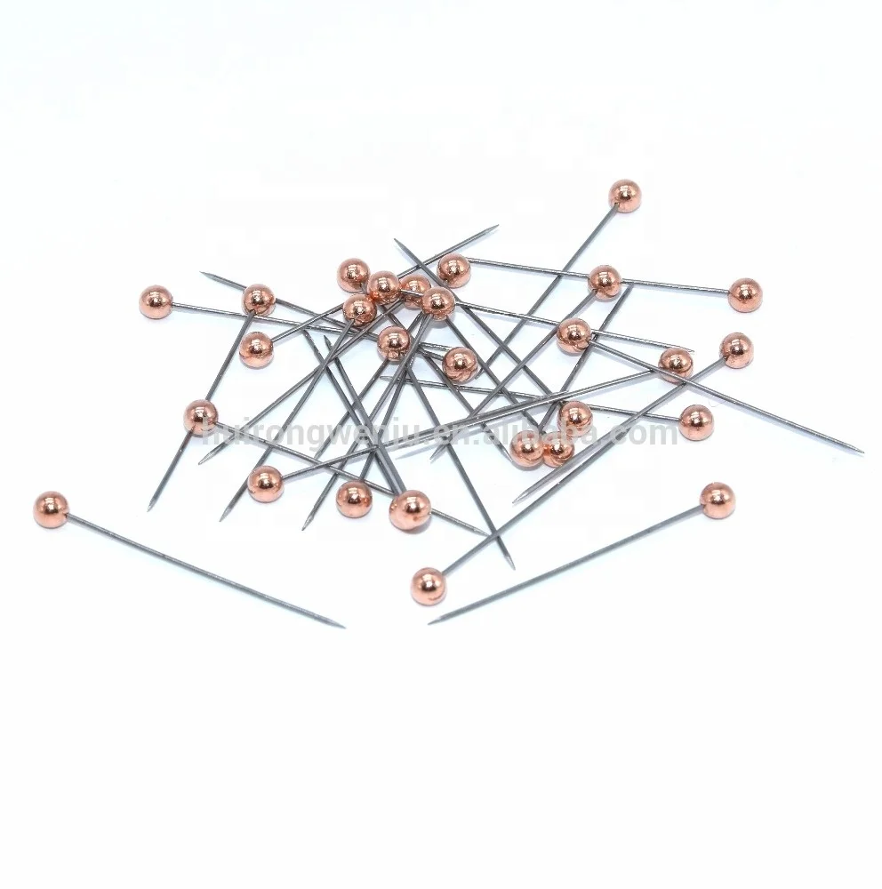 
Wholesale 20mm Length metal rose gold Thumb tack ball head World Map Pin 