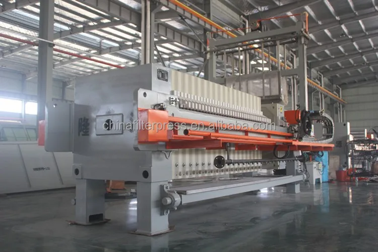 Zhejiang Longyuan 1250 Series Automatic with cloth washing PP Membrane Filter Press