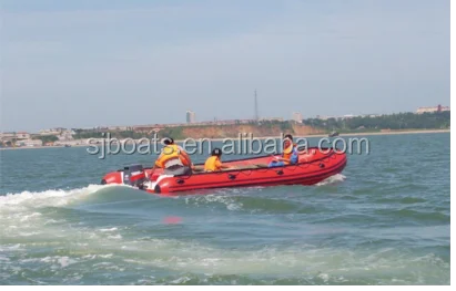 Flood defense cheap Inflatable rescue RIB boat with water jet