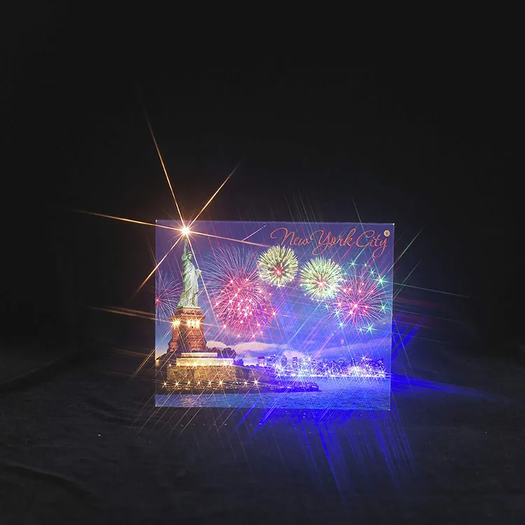 
New arrival custom led light wedding invitations memory music greeting cards 