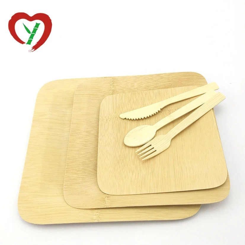 Round Turkish Wholesale Bambo  disposable natural plates