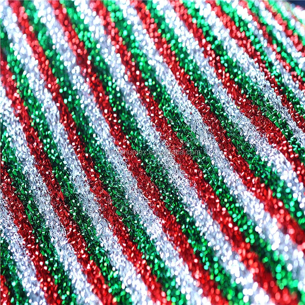 inflate lurex knit fabric for Christmas decoration