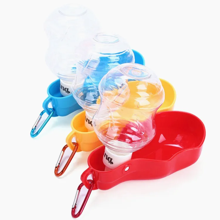 Outdoor Pet Travel Walking Drinking Portable Dog Water Bottle with Carabiner