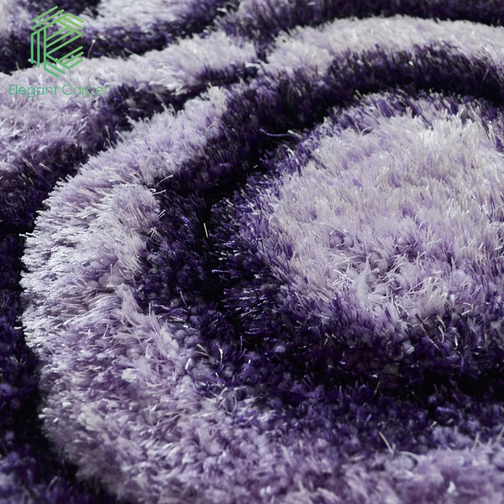 modern design 100% silk rugs for sale super flower shape carpet