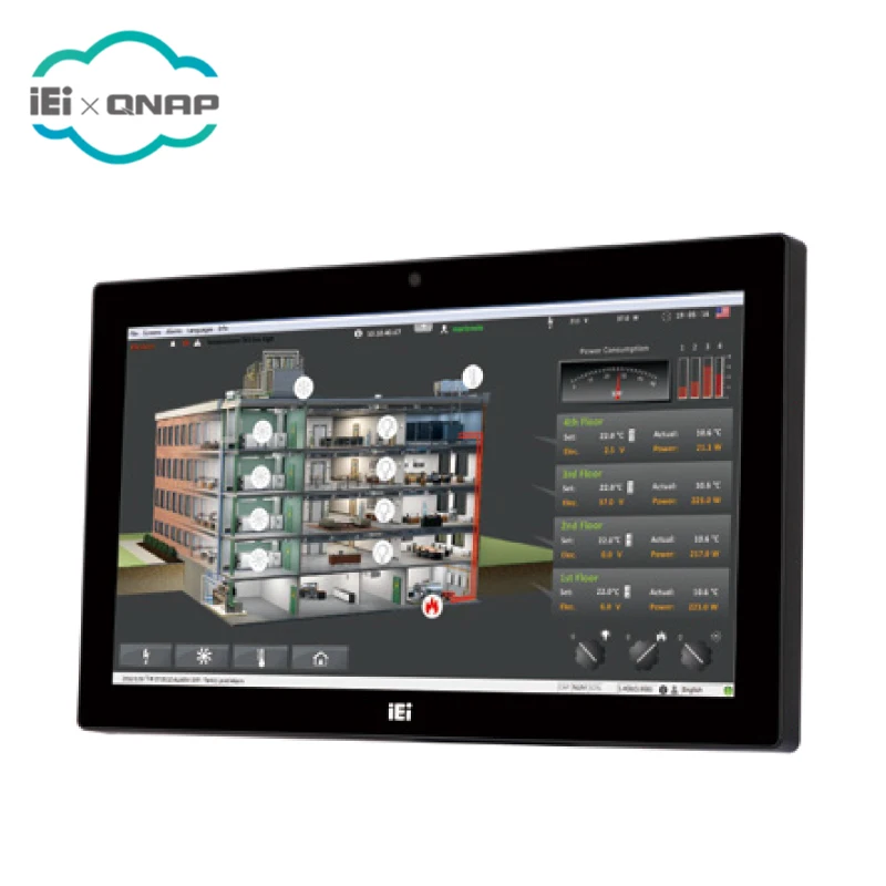 IEI AFL3-W15B-H81 wide 15.6 inch panel PC with Intel H81, Pentium Dual Core G3320TE, resistive touch