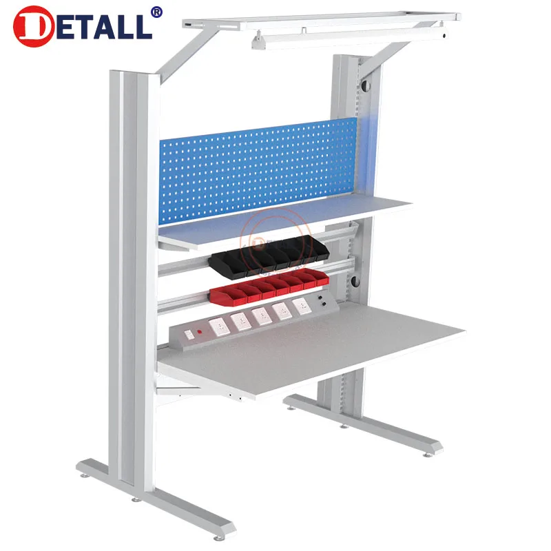 Detall lab tables esd lab workbench with sink and water pipe