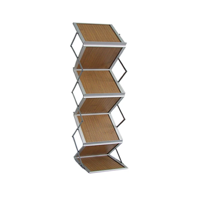 A3/A4 aluminum foldable literature display stands, catalogue shelf, brochure holder magazine rack