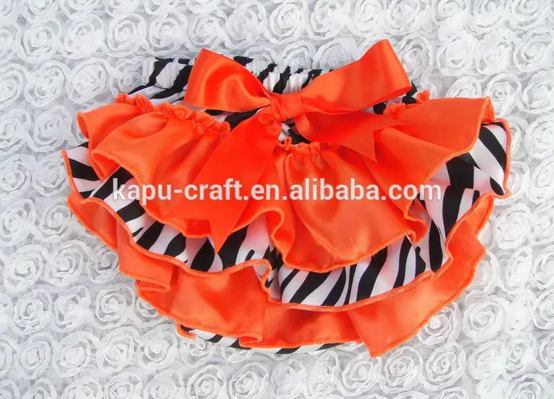 горячая конструкция атласа рябить bloomers для младенцев