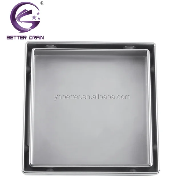 
Tile insert square stainless steel floor drain 