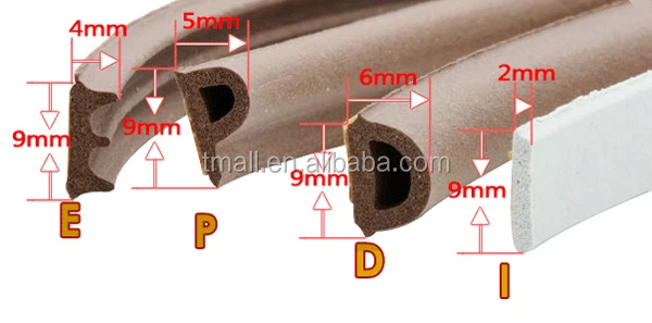 
Epdm Rubber 3m adhesive Strips /Epdm Weather Sealing Strips 