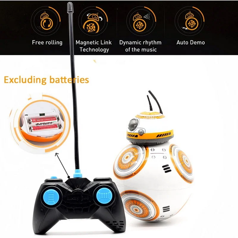 RC экшн-фигурка BB8 умная модель робота Детская игрушка подарок развивающий робот с дистанционным управлением