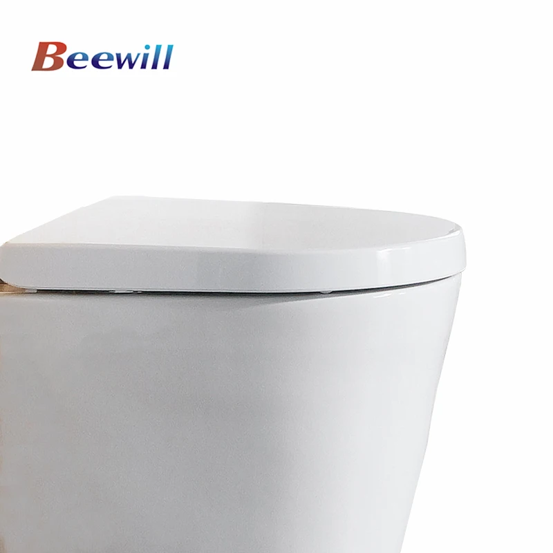 Beewill OEM/ODM Toilet Seat D Shape Universal Size Wrap Over Soft Close Toilet Seat Cover