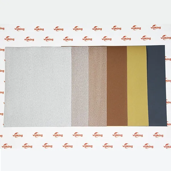 Stearate coated Golden sanding paper sheet for Wood Processing