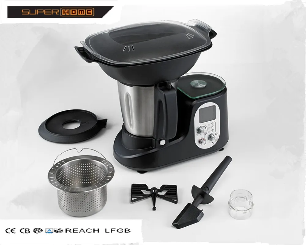 
Multifunction Electric Baby Food Processor with removable stainless steel cutting blade 