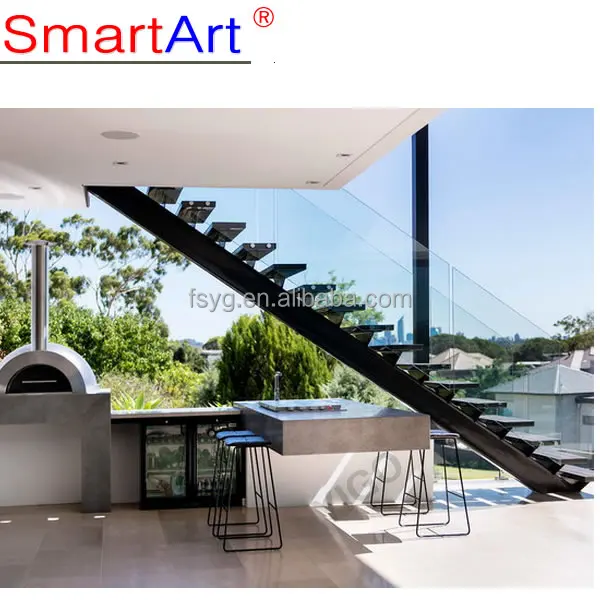 single stringer modular stairs 9001-7