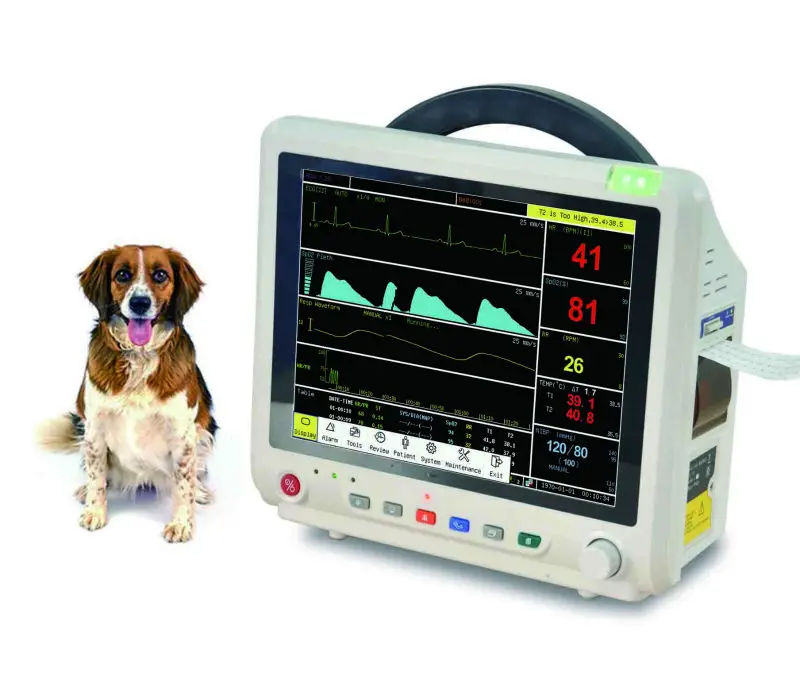 Dog Cat Horse Veterinary Equipment PM5000V Multiparameter Veterinary Patient Monitor