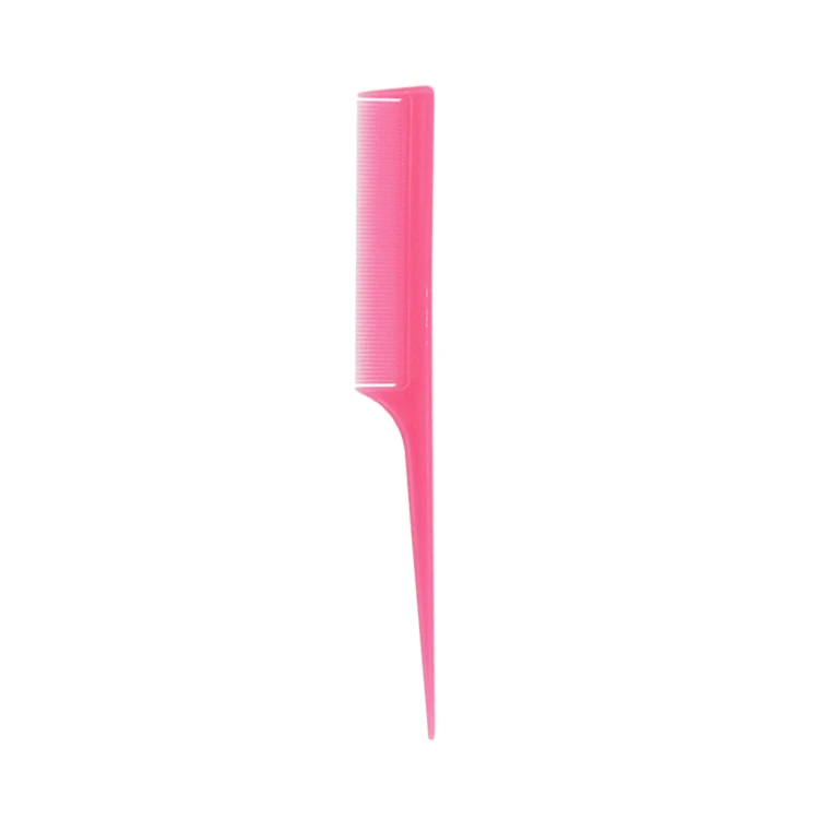 High quality salon Hairdressing tool Plastic comb with tail