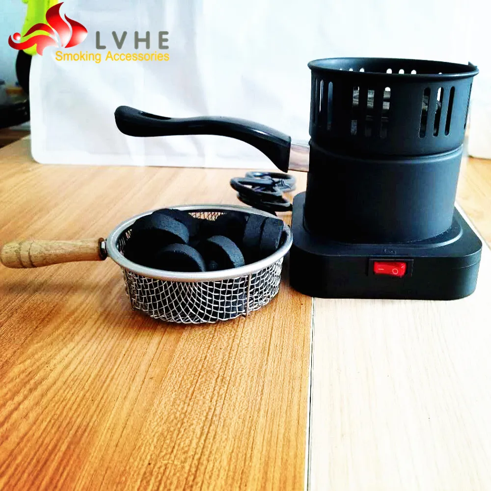 T008CB LVHE New Arrival Design Charcoal Stove Black Shisha Charcoal Heater