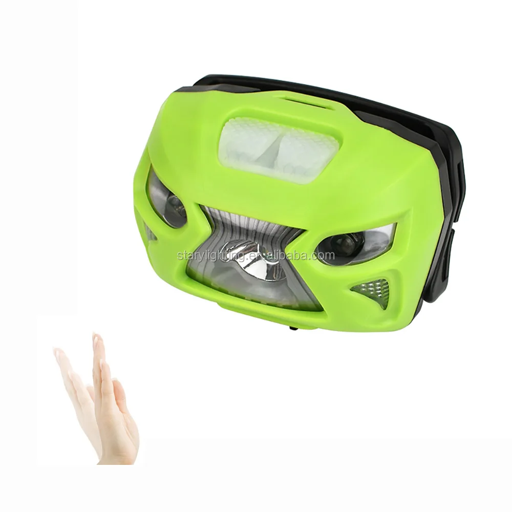 STARYNITE Топ-рейтинг 200 люмен xp-g2 / xp-e coast перезаряжаемый светодиодный налобный фонарь с датчиком движения фары для бега