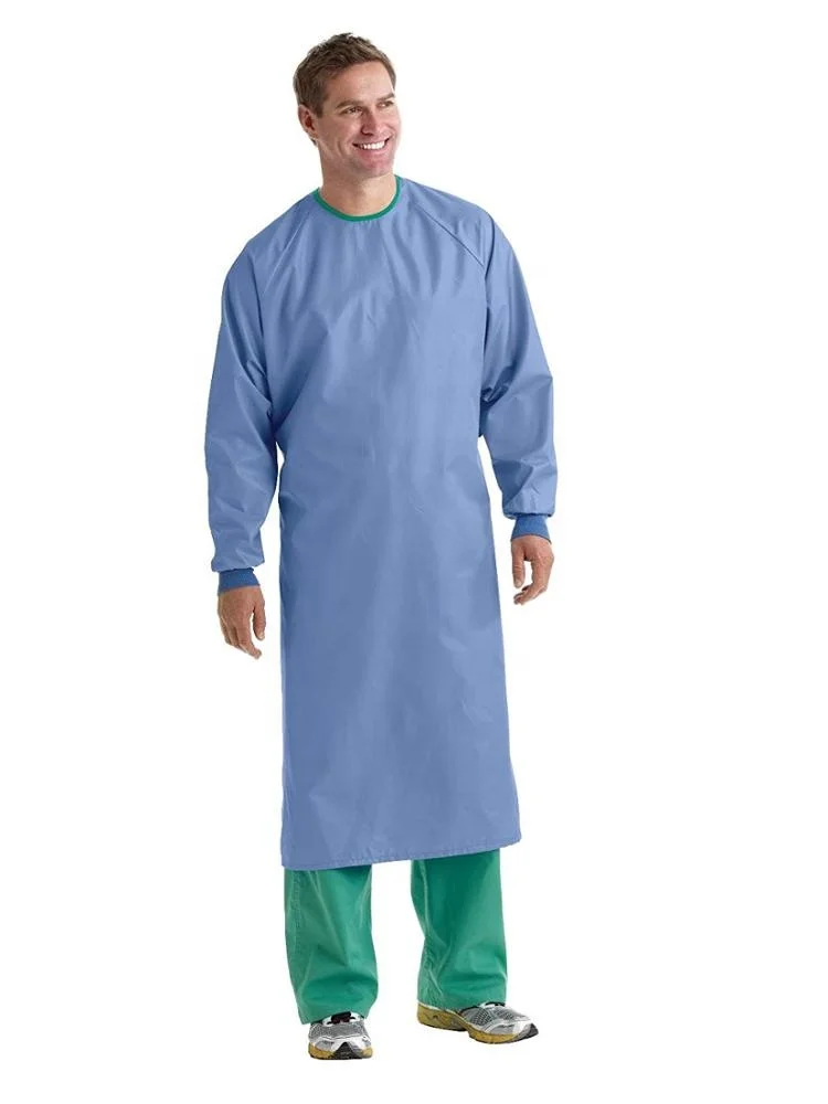 
Cheap pp nonwoven medical supplies surgical disposable hospital gown 