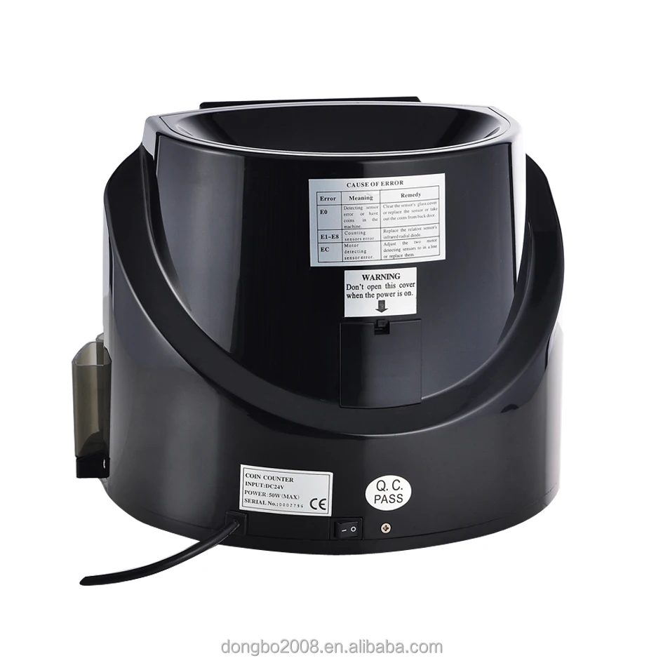 
DB350 coin counter coin sorter coin counting machine in Black 
